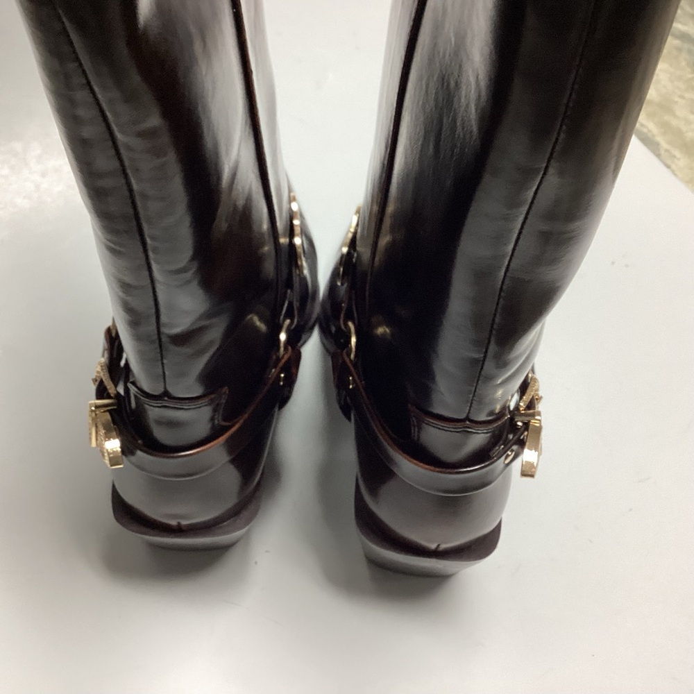 Madden Girl Sweetheart Cowboy Boots Women’s 7.5 Brown Western Heart Pointed Toe - Picture 12 of 16